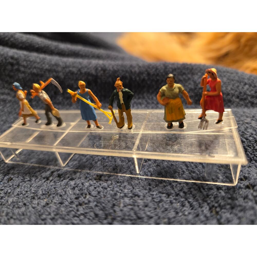 RARE Preiser 1:90 Scale Exklusiv #40 Vintage Farmer Set 6 Made in Germany Gr 9